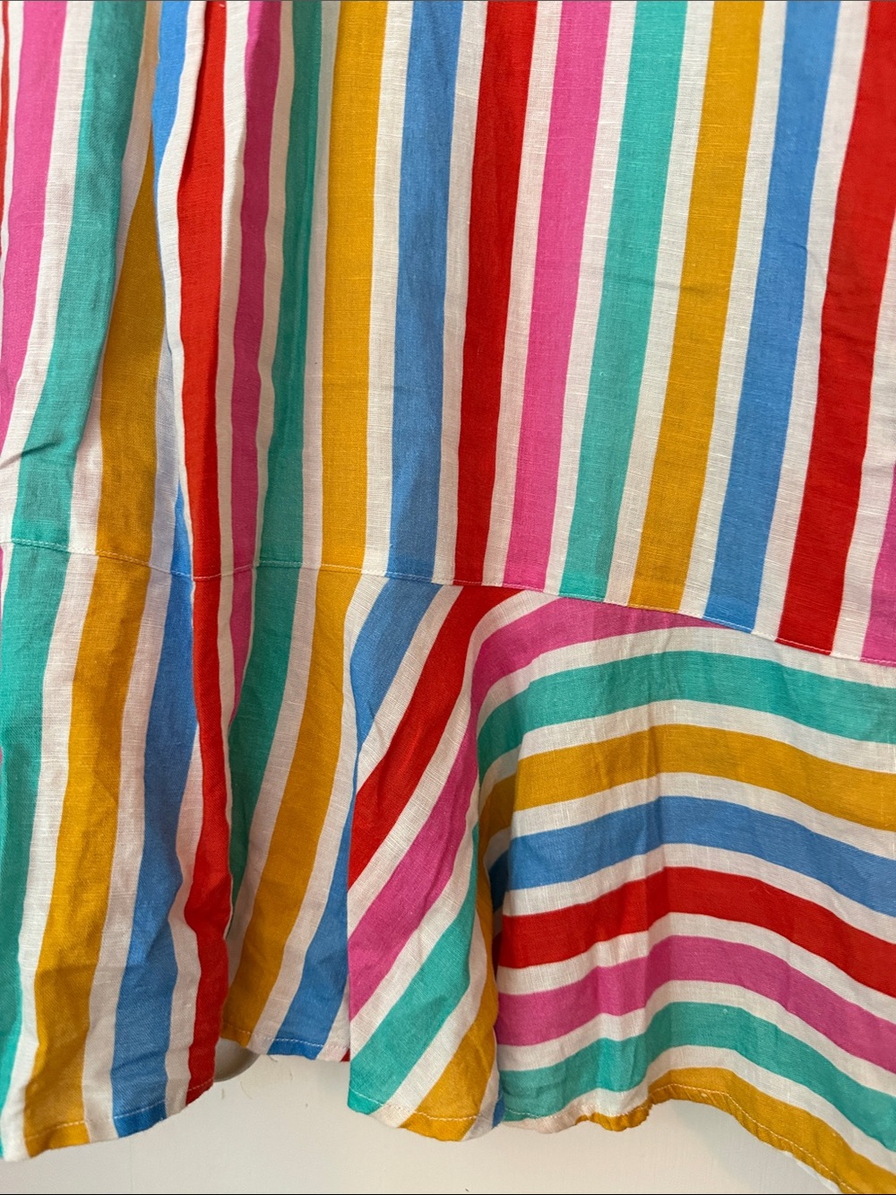 Tuckernuck Multicolor Striped Linen + Cotton Button-Up Shirt Dress - Picture 8 of 14